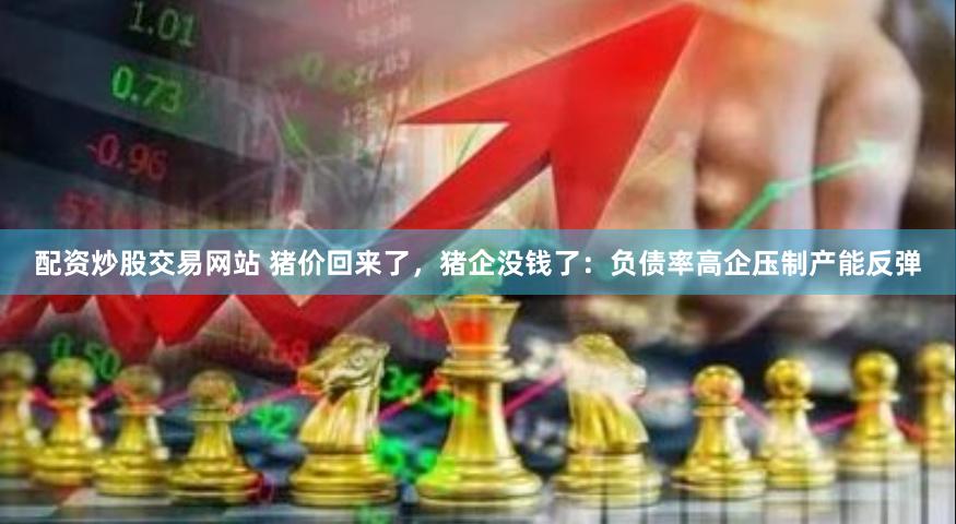 配资炒股交易网站 猪价回来了，猪企没钱了：负债率高企压制产能反弹